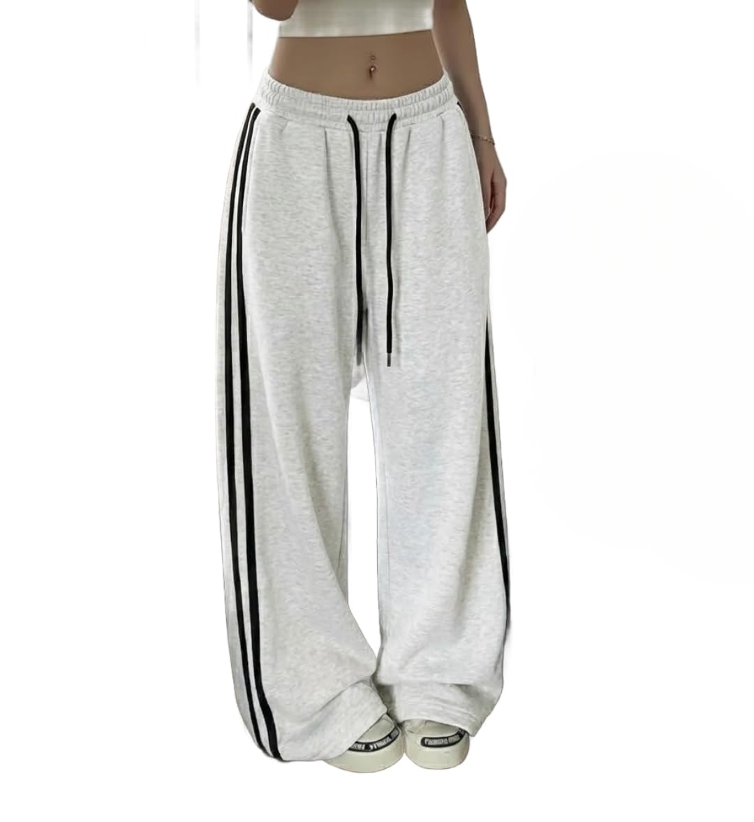 dockstreet Track Pant for Women || Baggy Fit || Track Pants || Full Elastic Jogger Track Pant ||-picture-24