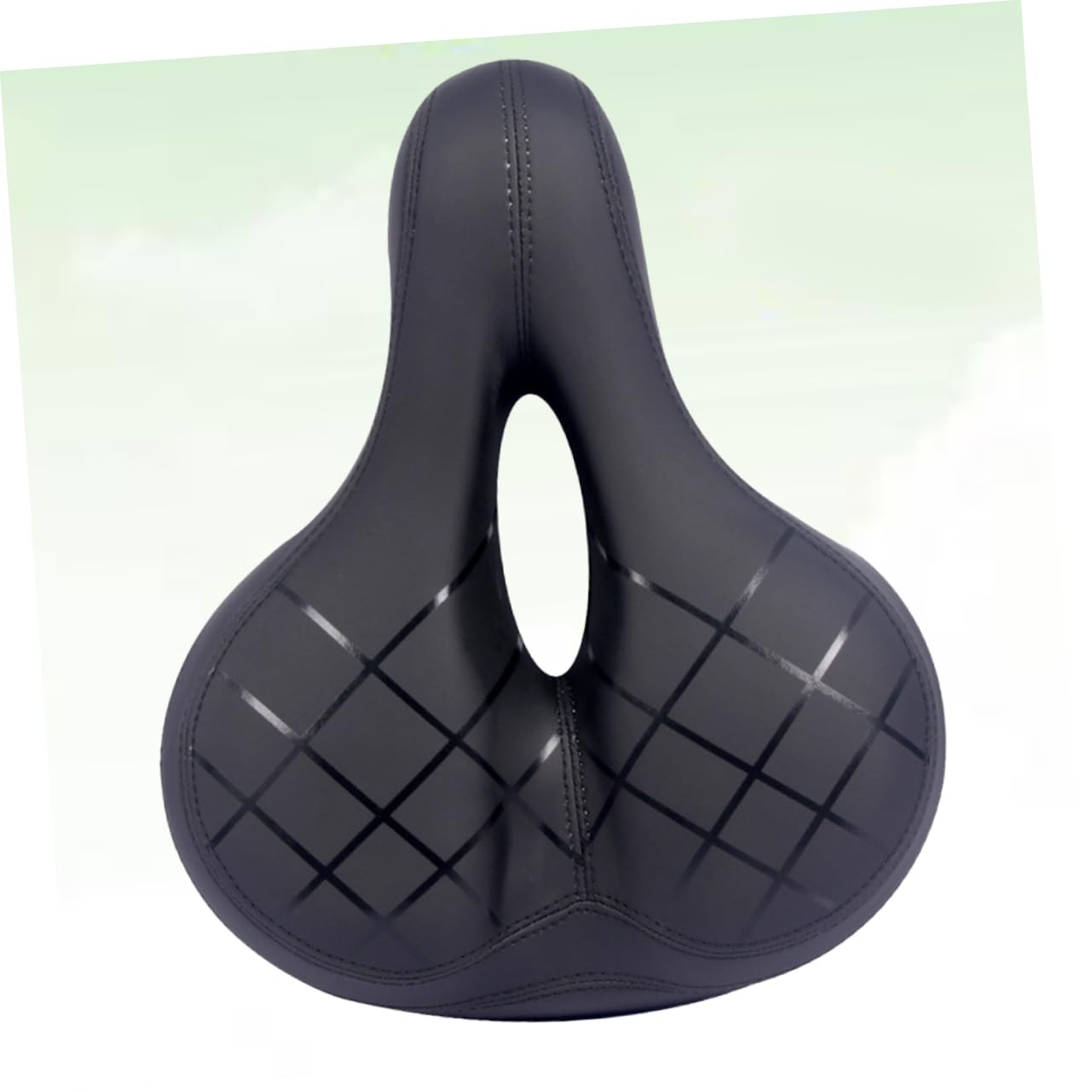 ifundom Sillín de Bicicleta Hueco PU Negro para Bicicleta y Racing Bike