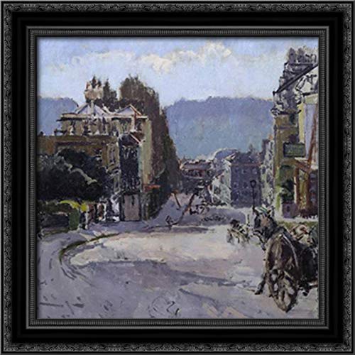 Belvedere, Bath 20x20 Black Ornate Wood Framed Canvas Art by Walter Sickert