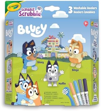 3ct Scribble Scrubbie, Bluey