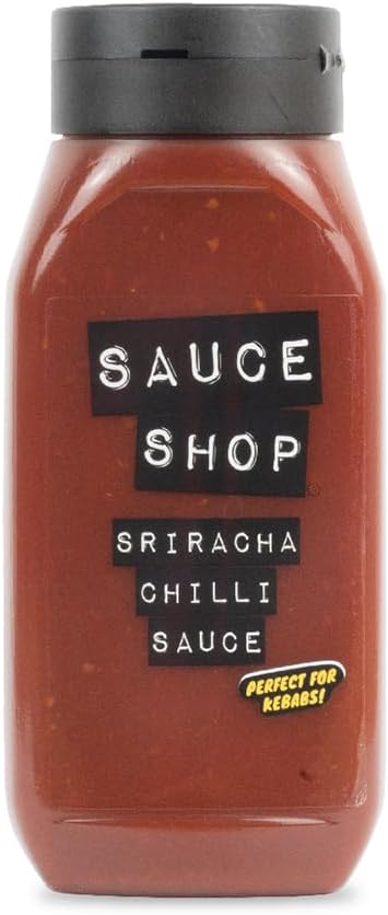 Sauce Shop Sriracha Chilli Sauce | Award Winning | Perfect for Stir Fry, Burgers and Fries | Made in the UK | 480g Bottle