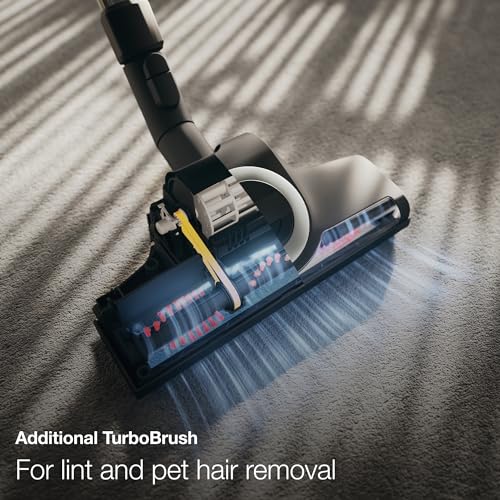Image of Miele Boost CX1 Cat & Dog - Bagless canister vacuum cleaner, lightweight, compact and corded with vortex technology, TurboBrush and HEPA AirClean filter, in Black /Rose