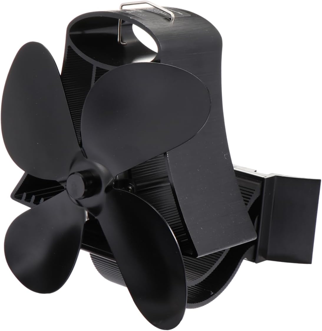 Luxshiny Blower for Fireplace Heat-powered Stove Fan 4 Blade Design Silent Performance