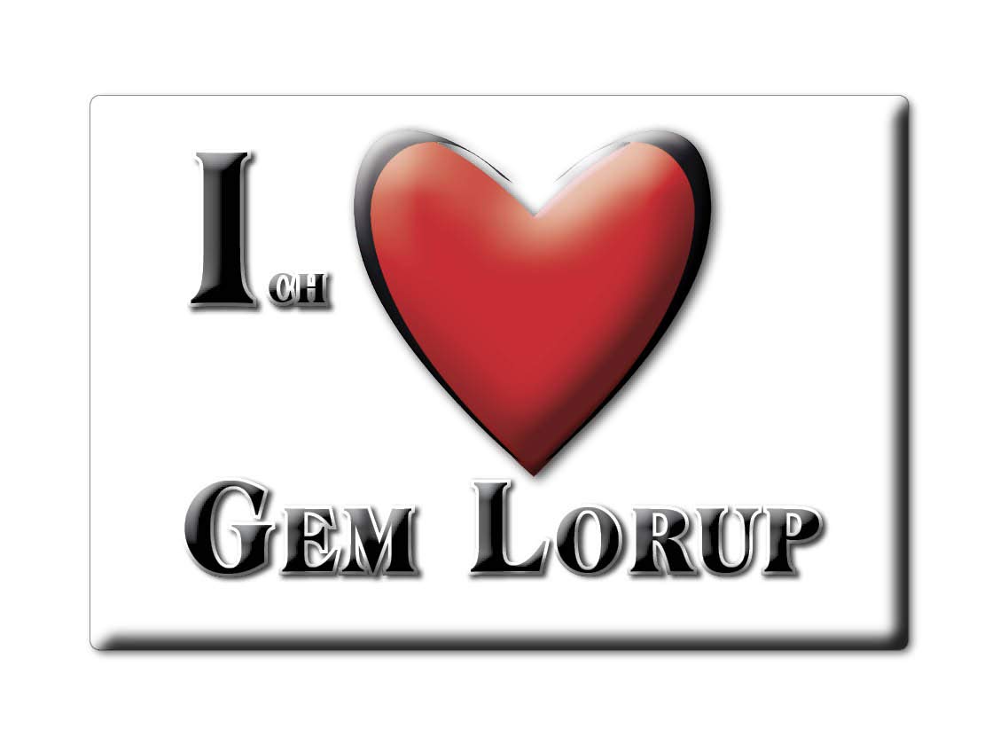 Enjoymagnets Gem LORUP (Ni) Magnet Germany Souvenir I Love Gift Idea