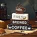 Geelin 4 Pcs Coffee Bar Decor Wood Blocks Mini Coffee Bar Wooden Signs Book Stacks Accessories Rustic Table Sign Farmhouse Tiered Tray Decor for Home Table