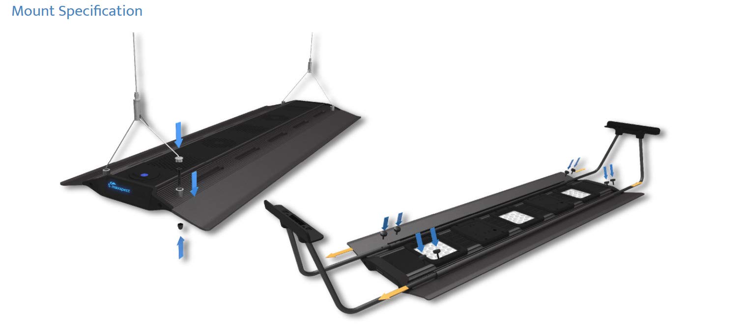 Maxspect RSX 200 W Plafón LED 85-120 cm acuario marino reef barrera