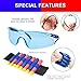 POKONBOY Compatible with Nerf Party Supplies - 16 Sets Gun Accessories for Boys - Tactical Glasses, Face Mask, Wrist Bands, Darts, and More