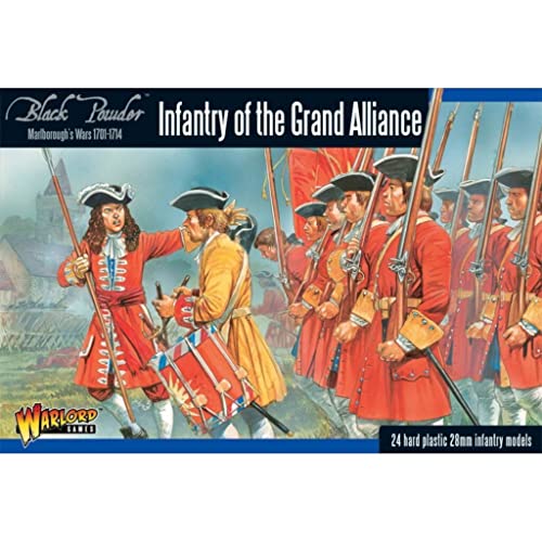 Infanterie de la Grande Alliance Black Powder en plastique pour les guerres de Marlborough