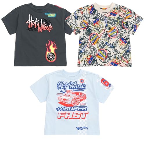 Hot Wheels t-shirt enfant lot de 3 vêtements garçon vêtement été taille 2T-20
