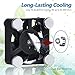 SCCCF 40mm USB Fan USB Ventilator 5V Cooling Fan Compatible for phone flat VR Gear, Aquarium, Roku, Router, Raspberry Pi, Cosplay, Helmet Receiver DVR Playstation Xbox Computer Cabinet Cooling