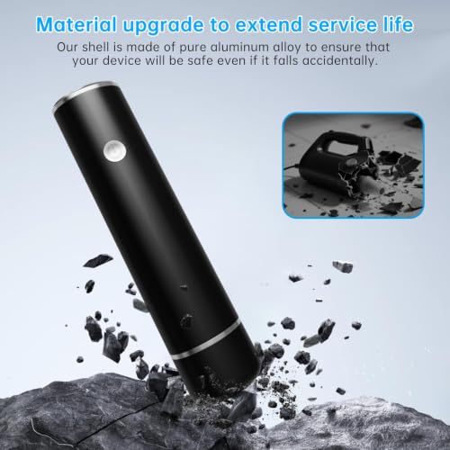 Powerful Handheld Vacuum Sealer,Compact Food Saver Machine with 10 Reusable Bags, Portable Design for Meal Prep, Sous Vide & Long-Term Food Storage（Black） — view 2
