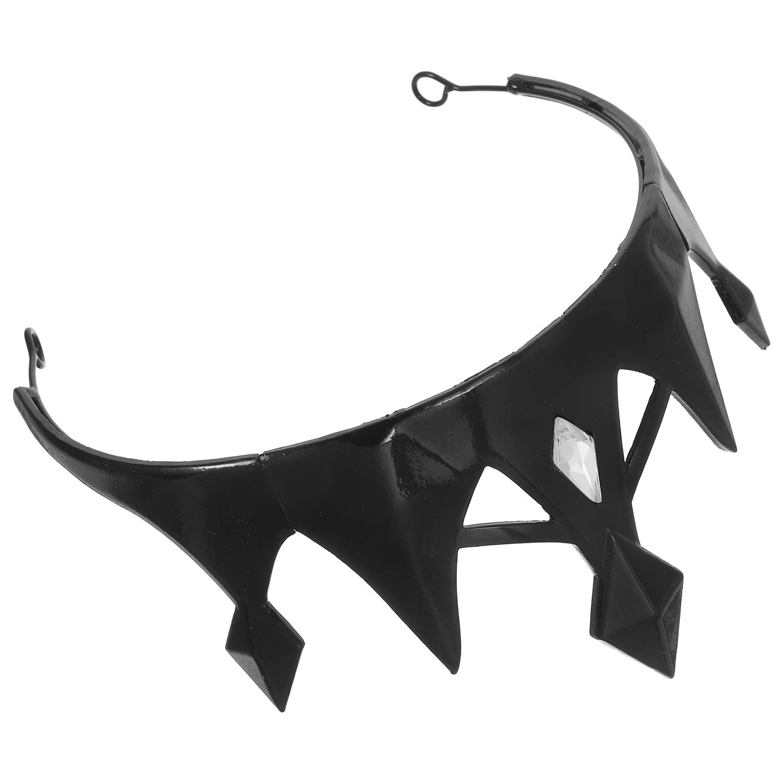 Healeved 4 Sztuki Metalowy Diadem Halloweenowy Chłopiec Dziewczynka z Cyrkoniami Gotycka Korona Królowej Cosplay i Imprezową Zabawę Trwała Kostiumowa Ozdoba Głowę Przedstawienia i