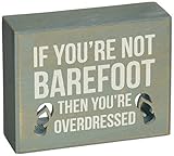 Primitives by Kathy Box Sign, 5 by 4-Inch, Barefoot