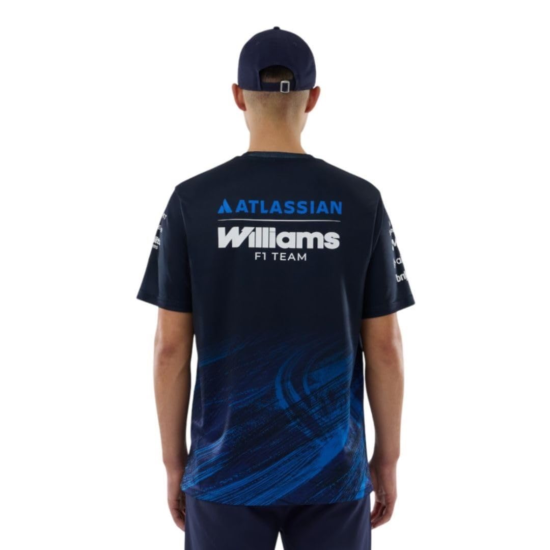 New Era Williams Racing F1 Team, oficjalna kolekcja 2026, Team Tech, koszulka, koszulka, koszulka, granatowa
