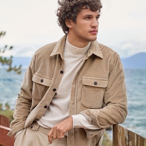 Lands' End Men's Super-T Cotton-Blend Mock Turtleneck Shirt4