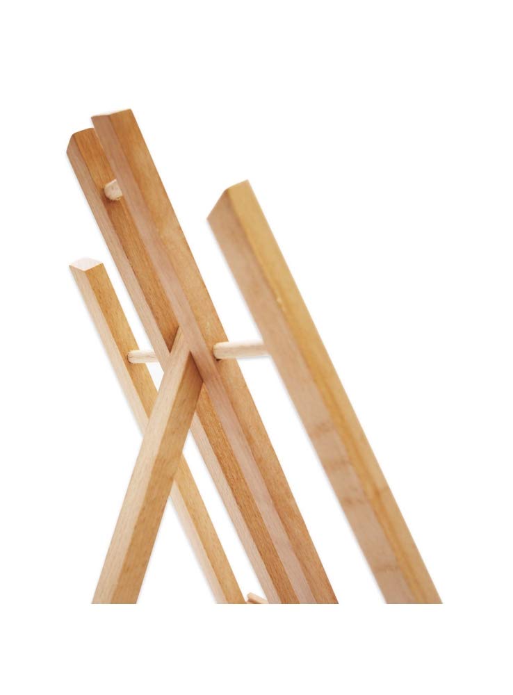 Mont Marte Piccolo Cavalletto Tavolo in Faggio - Medium - Ideale Cavalletto in Legno per la Presentazione di Telaio e Cornici Fino a 40 cm - Perfetto per Eventi, Esposizioni e Convegni