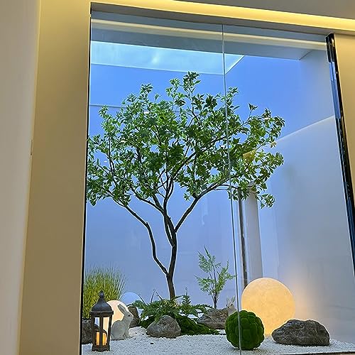 Arbre artificiel feuille de cloche japonaise en pot pour décoration de salon moderne H 2,5m