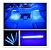 4pcs Car Interior Decoration, NERLMIAY Atmosphere Light-LED Car Interior Lighting Kit , Waterproof, Interior Atmosphere Neon Lights Strip for Car (blue)
