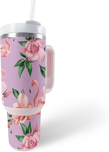 MightySkins Skin - Vaso de vinilo compatible con Stanley The Quencher H2.0 FlowState de 40 onzas, Cyclone Wave, protectora, duradera y única, fácil