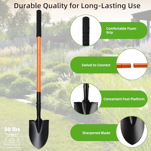 Pala pequeña para jardinería con mango de acero resistente miniatura 5