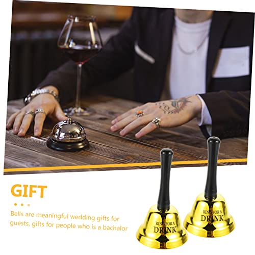 Ibasenice 2Pcs Bar Rattle Summer Hand Bell Metal #TOP4