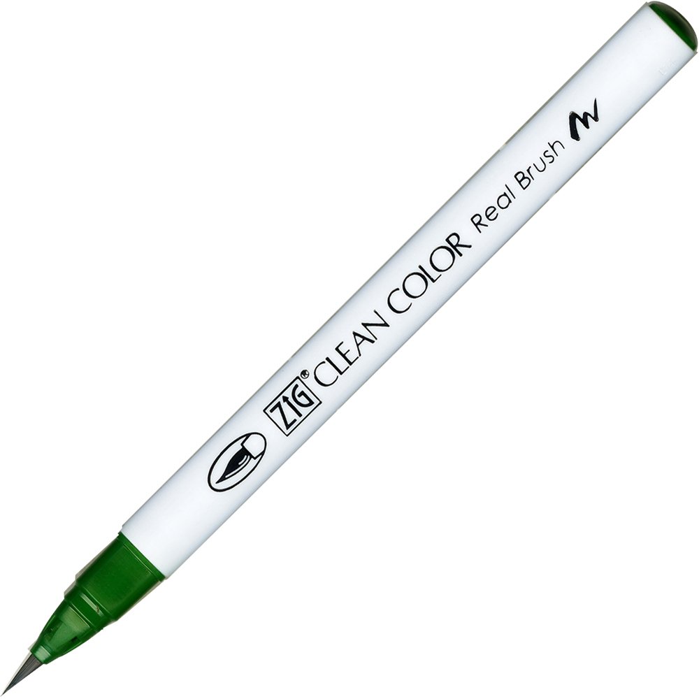 Zig Clean Color Real Brush Marker Pen 040 Green โ image 1