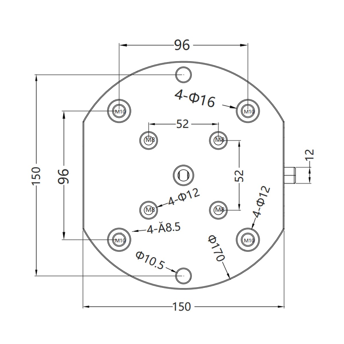 6.7 Pollici H105-FL Toolmakers Movimento Mano Fresatrice Precisione Tre Quattro Cinque Assi CNC Autocentrante Vise