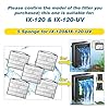 TARARIUM Turtle Tank Filters Material 5PCS Low Water Level Filters Replacement Aquarium Filters for IX-120 Filter & IX-120 U-V #1