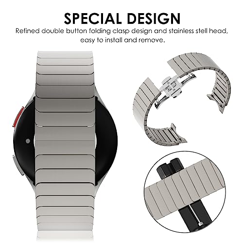 KADES No Gap Metal Link Band for Galaxy Watch 7/6/5/4/Classic/Pro 40-47mm - image 3