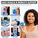 Silicone Cupping Therapy Set Professional Massage Cupping Cups for Cupping Therapy 4 Cup Kit for Massage, Myofascial Release, Cellulite Reduction (Lure Blue)
