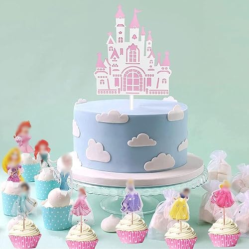 Ropniik Prinzessinnen Cake Toppers - 12 Stück Tortendeko