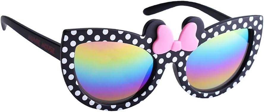 Sun-Staches Mickey or Minnie Mouse Sunglasses for Kids | Official Disney Accessory | Vacation, Park or Costume | Kid Size
