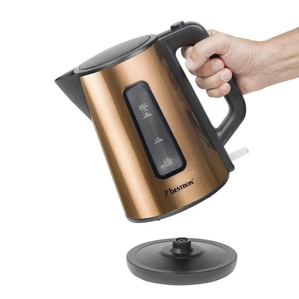 COMFEE' Bouilloire électrique sans fil en acier inoxydable 1500 W à