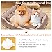 look envy Rectangle Dog Bed Cat Bed Anti-Slip Mattress,Faux Fur Soft Washable...