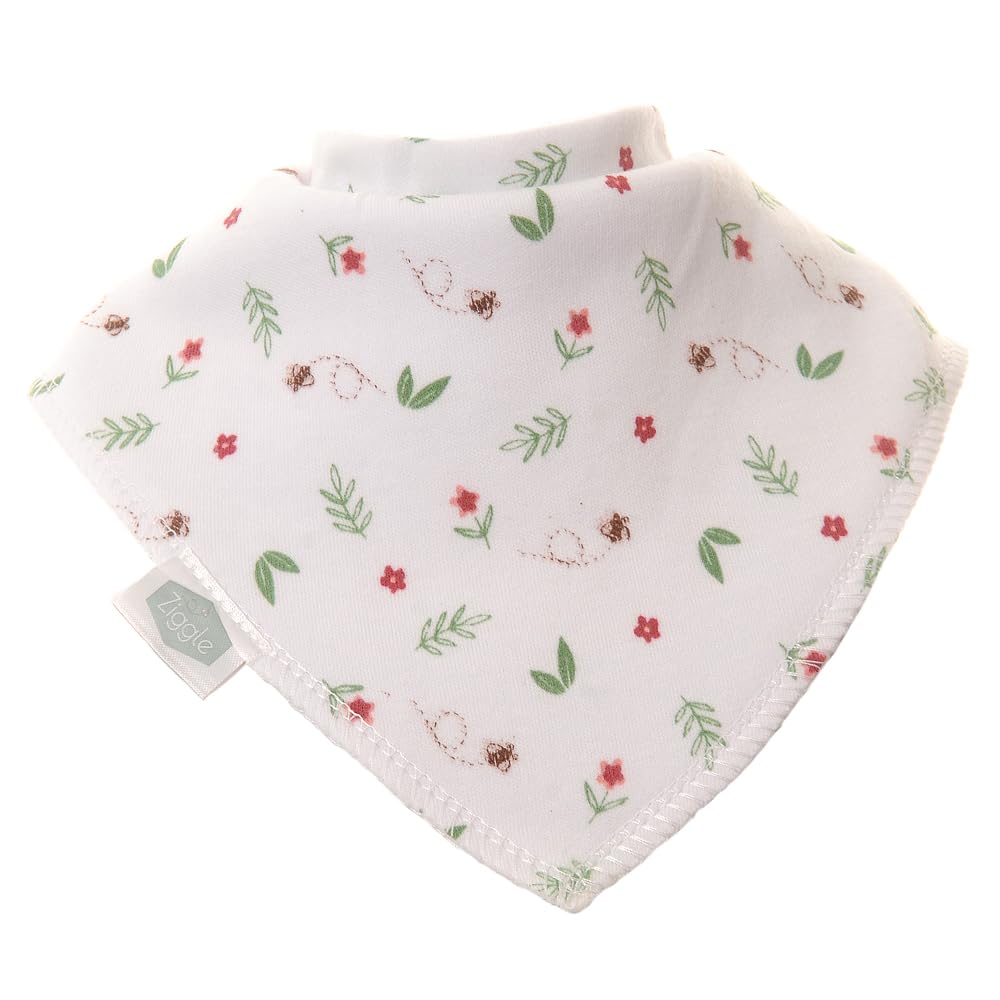 Ziggle - Bandana Dribble Bibs - Cotton Front Baby Bibs Newborn to 24 Months - Newborn Gifts - Baby Bibs For Comfortable Kids - Bunnies - Image 4