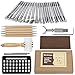 Produktbild 29-teiliges Leder-Prägewerkzeuge, manuelles Handwerk, Schnitzset, verschiedene Formen, Stempel, Sattelherstellung, DIY Stanzer, Holzhammer, Prägewerkzeug, Schrägwerkzeug-Set