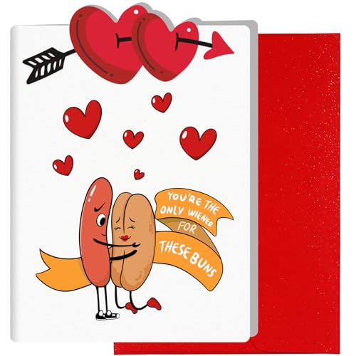 OOPERAY Valentines Day Card Gifts for Him Husband, Men Valentines Day Gifts, Boyfriend Birthday Anniversary Him Gift for Husband, Funny Card for Boyfriend Valentine Gift