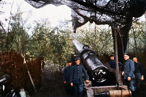 Lienzo de la batalla de Verdun para decorar despachos y salones con arte clásico de 60x90cm