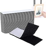 18 Stück Klettband selbstklebend, 3cm x 10cm (1,2 x 3,9), starke Haftung & wiederverwendbar – robuster Haken- und Flauschband für Bilderrahmen, Werkzeuge, Innen- und Außenbereich