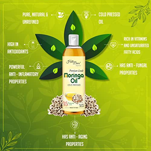 Image of Moringa Seed Oil 100 ml - Pure Unrefined Cold Pressed For Skin and Hair 100 ml