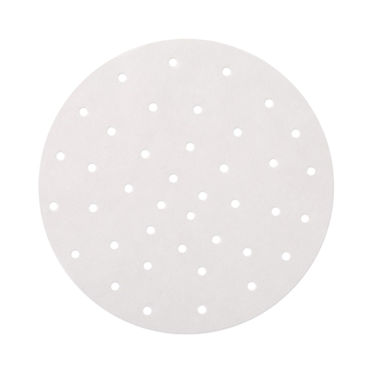 GWHOLE 100 Piezas Papel Redondo Antiadherente para Freidora de Aire, 23cm | Papel de Horno Perforado para Cocina al Vapor, ReposterÃa y Freidora de Aire, Papel de Grado Alimenticio Resistente al Calor