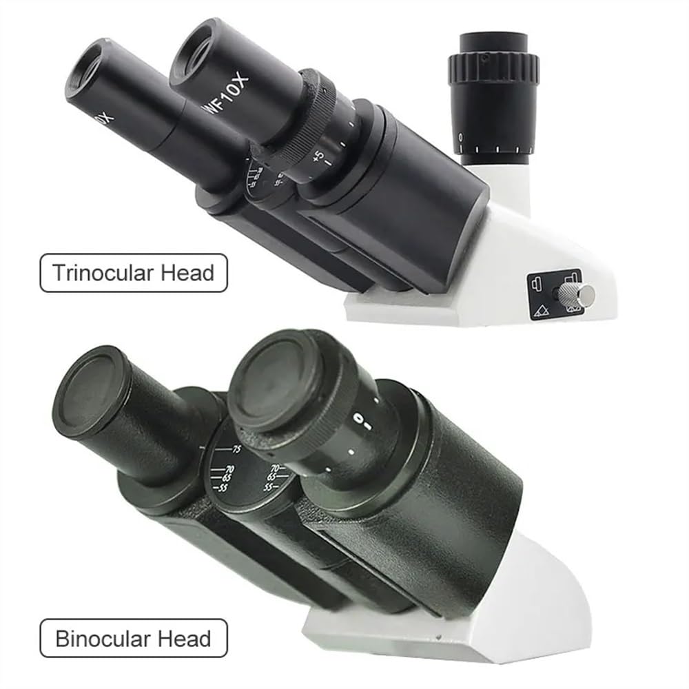 Accessori per microscopio da laboratorio Microscopio Testa trinoculare Testa monoculare libera Testa binoculare for microscopio biologico con oculare a grande campo WF10X WF16X(Trinocular head)