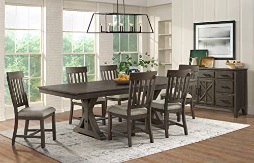 Intercon Sullivan Dining Chair, Brushed Charcoal
