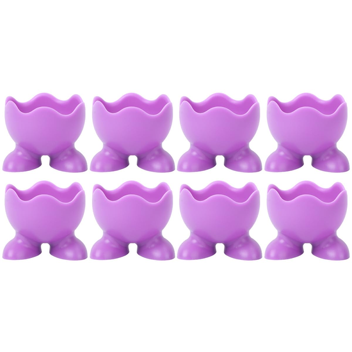 MAGICLULU シリコン製卵ホルダーカップ 耐熱 耐腐食性 ゆ卵用エッグカップ 家庭用キッチンダイニング向け 食器とサーブウェア ランダムカラー