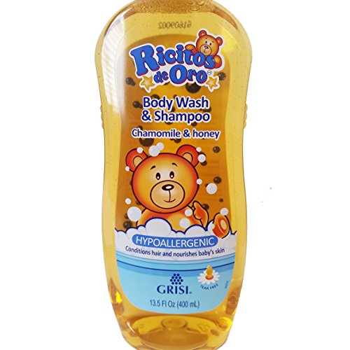 Image of Ricitos de Oro 2-in-1 Baby Hair & Body Wash, Hypoallergenic Tear Free Body Wash and Shampoo with Chamomile and Honey; 13.5 Fl Oz