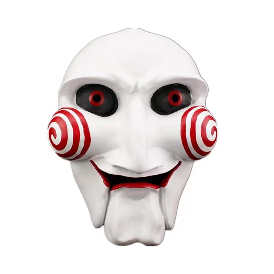 ExploTex Saw The Jigsaw Killer John Kramer Painted Props Portable Horror Mask for Halloween Cosplay, An Immersive Role Play Experience that Adds Festive Atmosphere and Fun