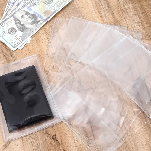 10 Pack Clear Passport Cover, Waterproof Passport Protector Transparent Plastic Passport Holder Vinyl ID Card Protector Travel Document Organizer3