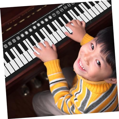 Levemolo 1 Jeu De 49 Touches De Piano À Roulettes Pour Enfants Clavier De Musique Pour Enfants Piano Pour Enfants Piano Éducatif Enroulable Pianos À Clavier Musique Enroulable Piano - Les Beatles, Paul McCartney, John Lennon, RIngo Starr, George Harrison Levemolo 1 Jeu De 49 Touches De Piano À Roulettes Pour Enfants Clavier De Musique Pour Enfants Piano Pour Enfants Piano Éducatif Enroulable Pianos À Clavier Musique Enroulable Piano – Image 5