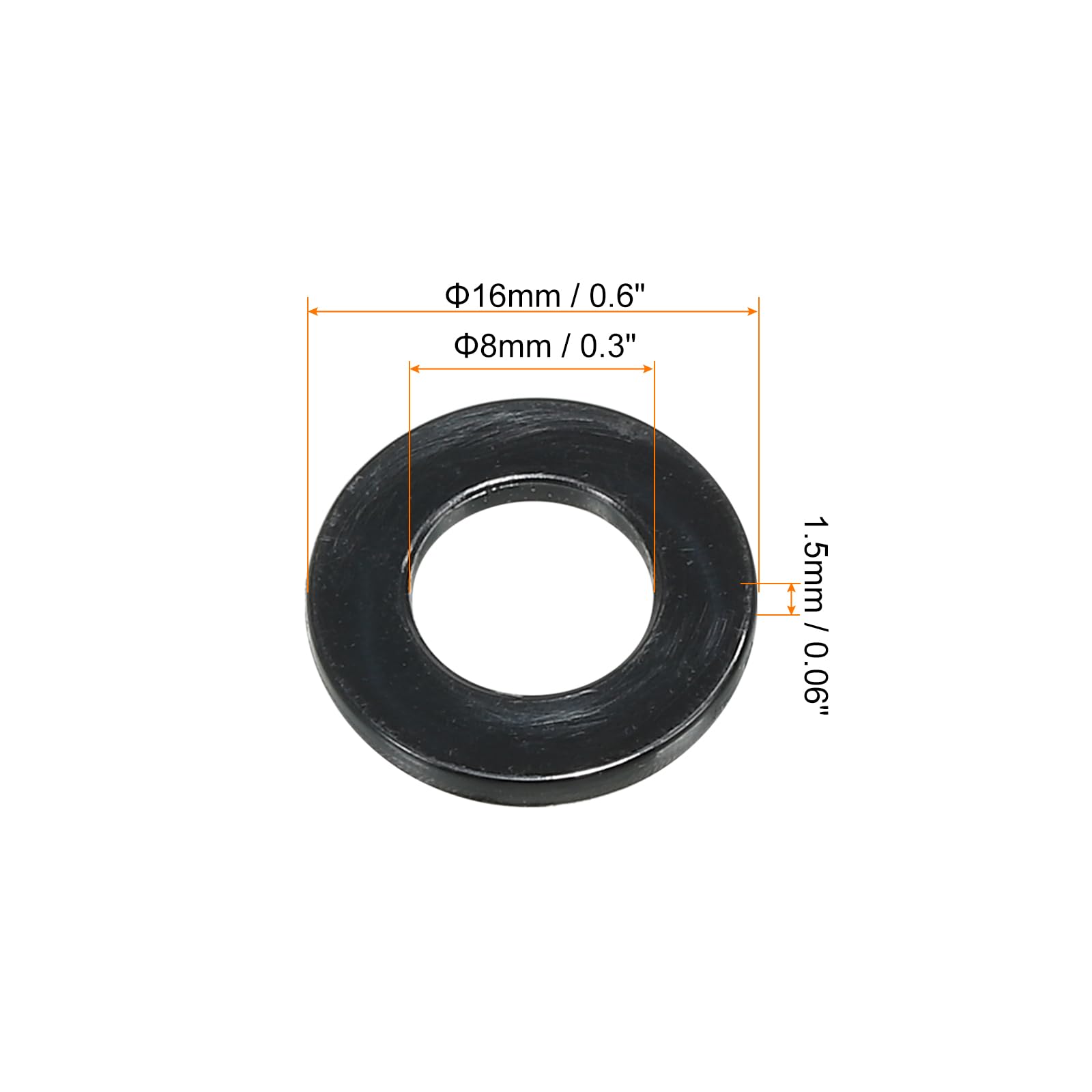 PATIKIL M8 Nylon Flat Washer - Image 2