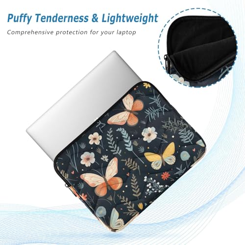 Funda para portátil de 13-14 pulgadas con diseño de mariposas miniatura 5